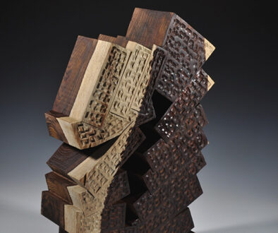 "Supported Keystone" by Robyn Horn (c) - Cocobolo original sculpture