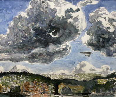 "Clouds over Ouachita" by Mark Blaney (c) - watercolor on paper original painting