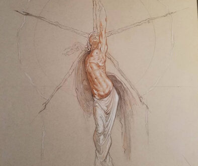 "Large Drawing Study for the Aeloi Aegostatius" by Randall Good (c)