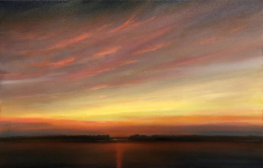 "The Gloaming (study)" by Matthew Hasty (c) - 20"h x 32"w - oil on canvas
