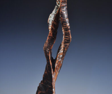 #S2201 "Path Well Worn" by Sandra Sell (c) - Cherry sculpture