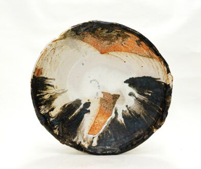 #MA23-25 "Platter" by Michael Ashley (c) - 3"h x 14.5"dia. ceramic