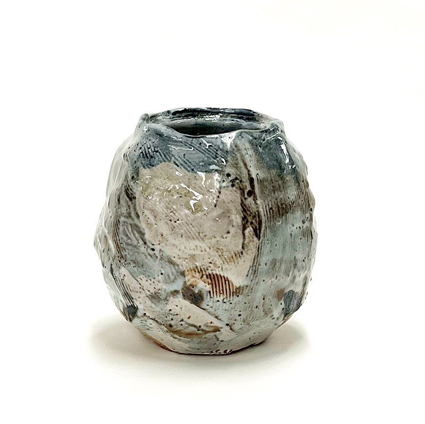 #MA23-28 "Vessel" by Michael Ashley (c) - 6"h x 5"w x 6"d - ceramic