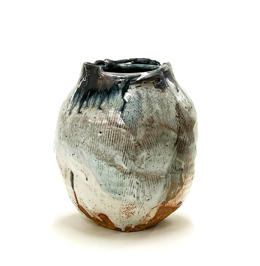 #MA23-29 "Vessel" by Michael Ashley (c) - 7.5"h x 6"w x 6"d - ceramic