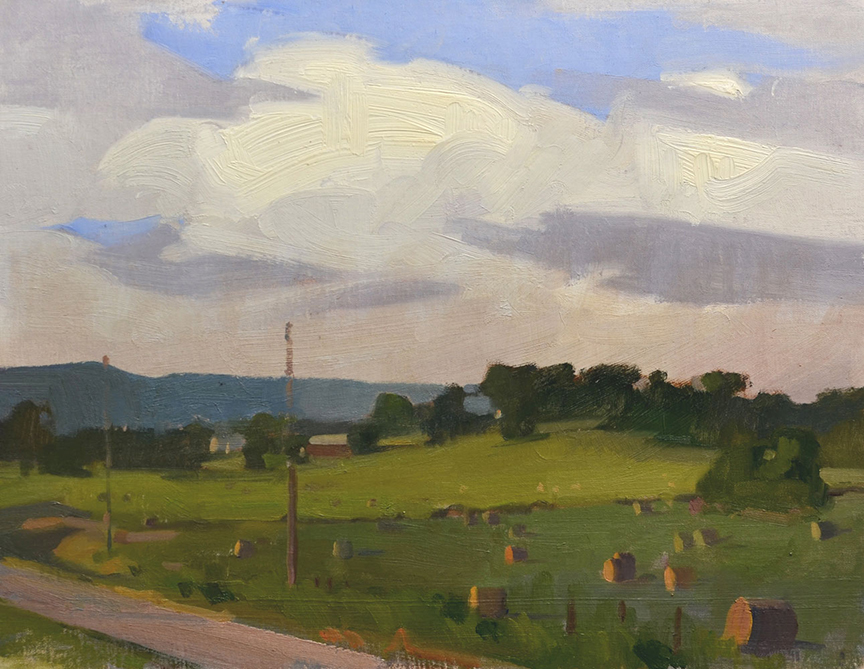 "Rural Bliss" by John Lasater (c) - 14"h x 18"w - oil on panel