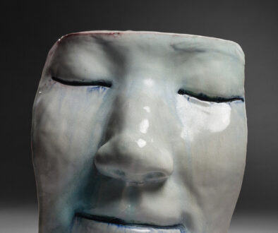 #361 "Kit" by Michael Warrick (c) - 12"h x 12"w x 6"d - porcelain sculpture