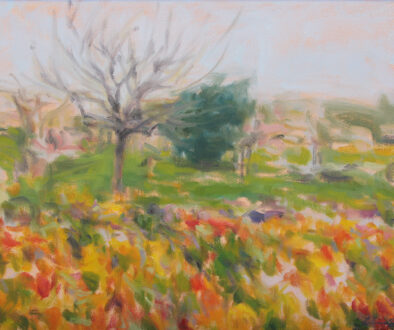 "Spring Garden" by Dolores Justus (c) - 11"h x 14"w - oil on canvas