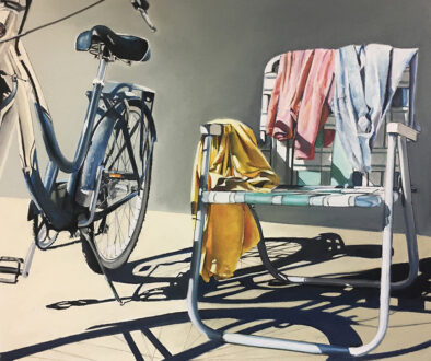 #736 "Connie's Bike" by Dennis McCann (c) - 30"h x 34"w - pastel on paper
