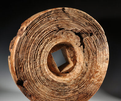 #1391 "Ancient Millstone" by Robyn Horn (c) - 22.75"dia x 7"d - Maple Burl
