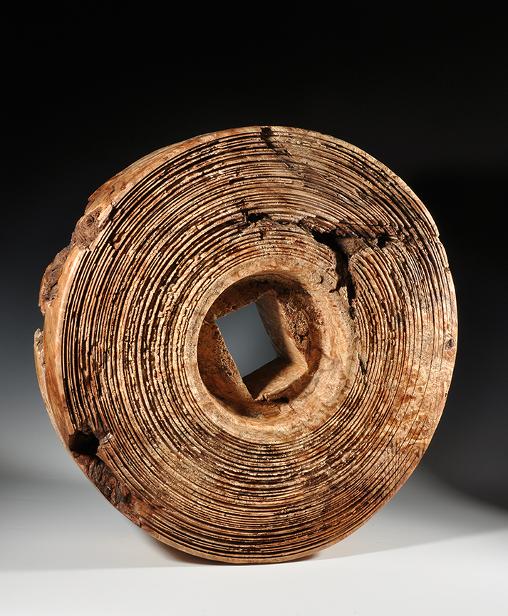 #1391 "Ancient Millstone" by Robyn Horn (c) - 22.75"dia x 7"d - Maple Burl