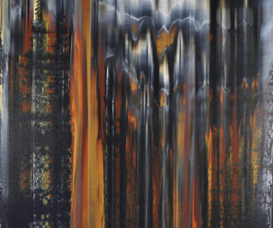#1011 "Intensely Layered" by Robyn Horn (c) - 40"h x 30"w - acrylics on canvas
