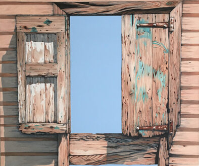 "Estate Anna's Hope Stable" by Jeri Hillis (c) - 34"h x 34"w - oil on canvas