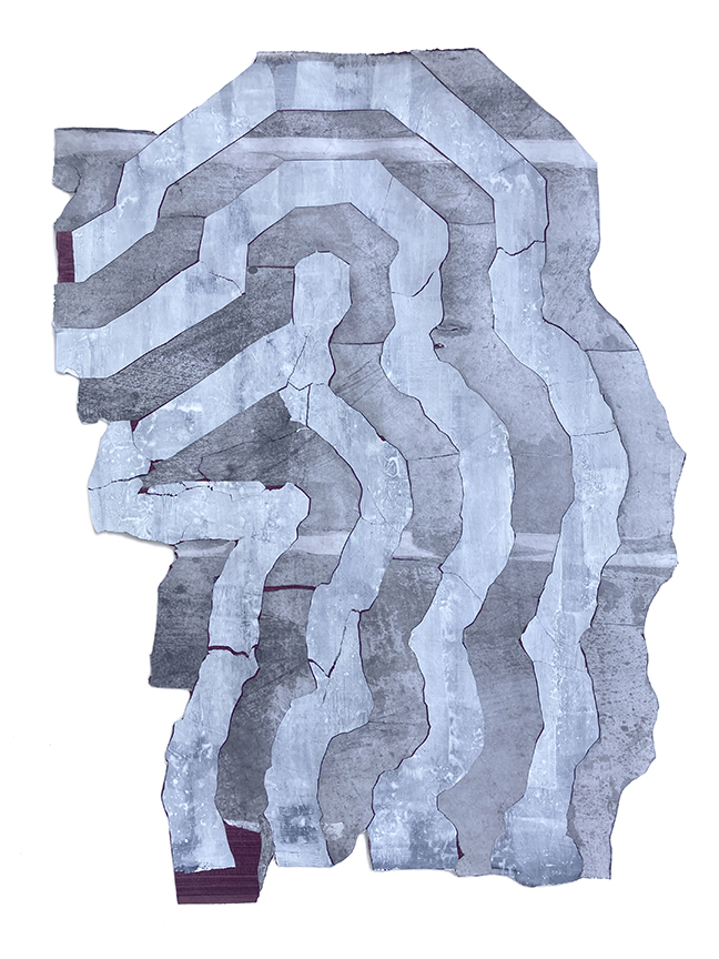"STR 159" by Donnie Copeland (c) - 30.5"h x 22"w - acrylic, charcoal, and graphite on paper