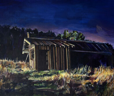 "Night Dwelling" by Dustyn Bork (c) - 30"h x 40"w - acrylic on canvas