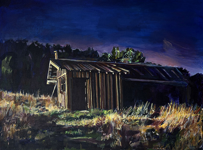 night_dwellingbydustynbork30x40oiloncanvas72dpism2 "Night Dwelling" by Dustyn Bork (c) - 30"h x 40"w - acrylic on canvas