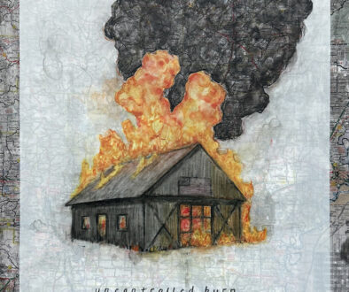"Uncontrolled Burn I" by Laura Raborn (c) - 16"h x 12"w - mixed media on paper