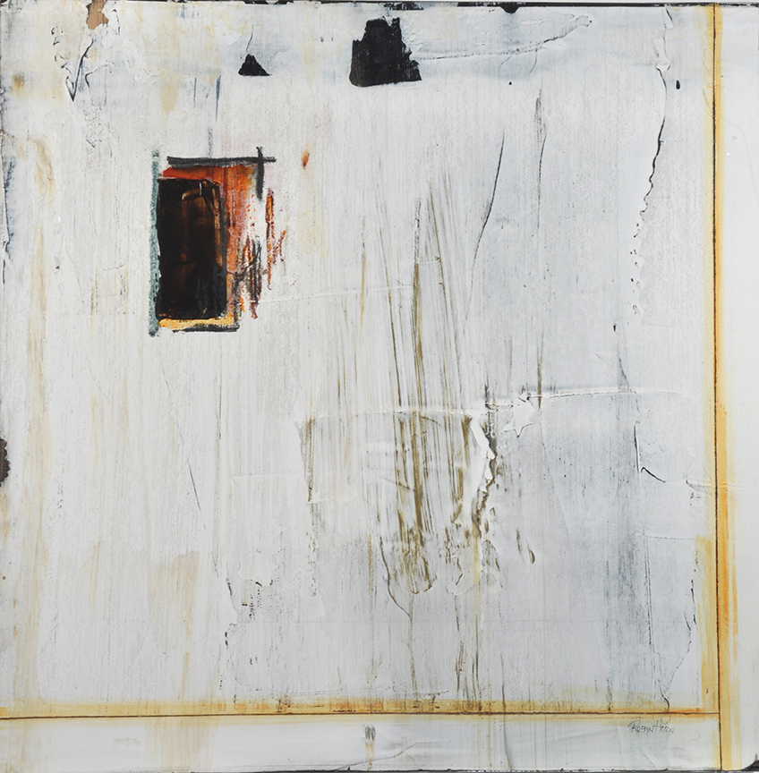 #1001 "Relevant Surface III" by Robyn Horn (c) - 20"h x 20"w - acrylics on wood panel