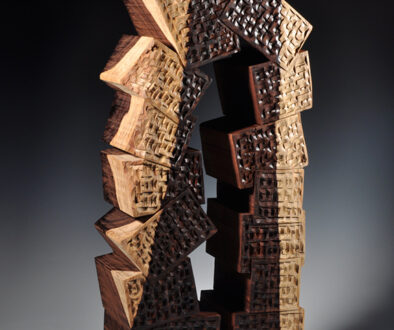 #1385 "Cocobolo Dreams" by Robyn Horn (c) - 28"h x 11.5"w x 5.25"d - Cocobolo