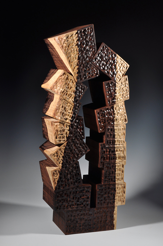 #1385 "Cocobolo Dreams" by Robyn Horn (c) - 28"h x 11.5"w x 5.25"d - Cocobolo