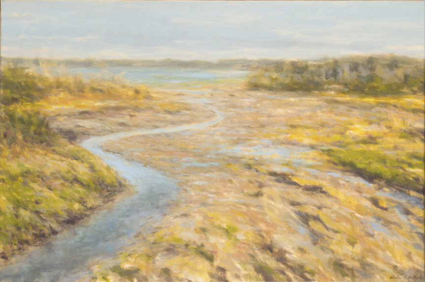 "Low Tide" by Dolores Justus Reuther (c) - 24"h x 36"w - oil on canvas