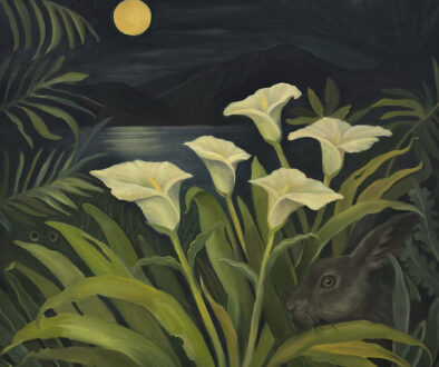 "Safe in the Callas" by Kathryn Sixbey (c) - 30"h x 30"w - oil on canvas