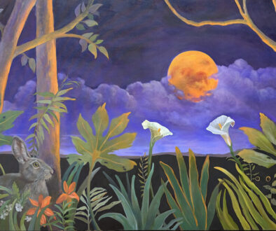 "Safe in the Shadows" by Kathryn Sixbey (c) - 36"h x 60"w - oil on canvas