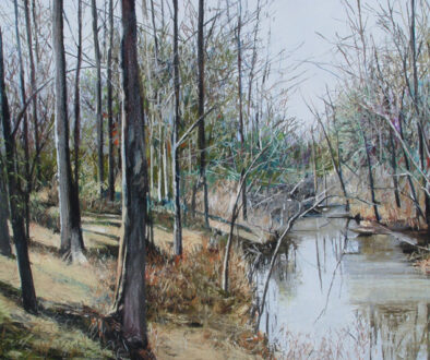 #433 "Burns Park #5" by Dennis McCann (c) - 22"h x 30"w - pastel on. paper
