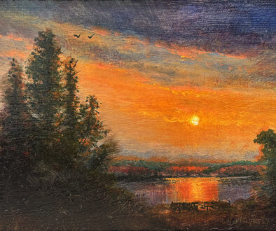 "Foul Hook Study II" by Matthew Hasty (c) - 6"h x 8"w - oil on panel