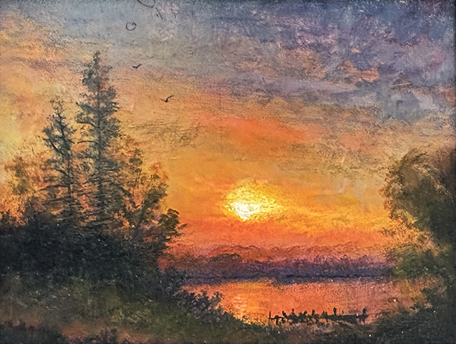 "Foul Hook Study I" by Matthew Hasty (c) - 6"h x 8"w - oil on panel