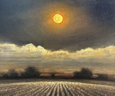 "Moonlight and Cotton" by Matthew Hasty (c) - 11"h x 11"w - oil on panel