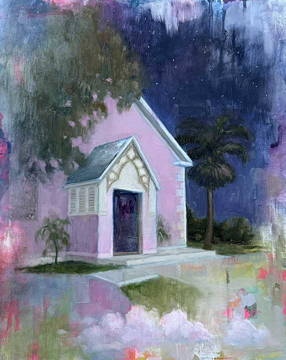 "A Peaceful Dusk" by Laura Raborn (c) - 20"h x 16"w - oil on wood panel