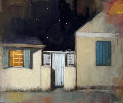"An Evening Glow" by Laura Raborn (c) - 11"h x 14"w - oil on wood panel