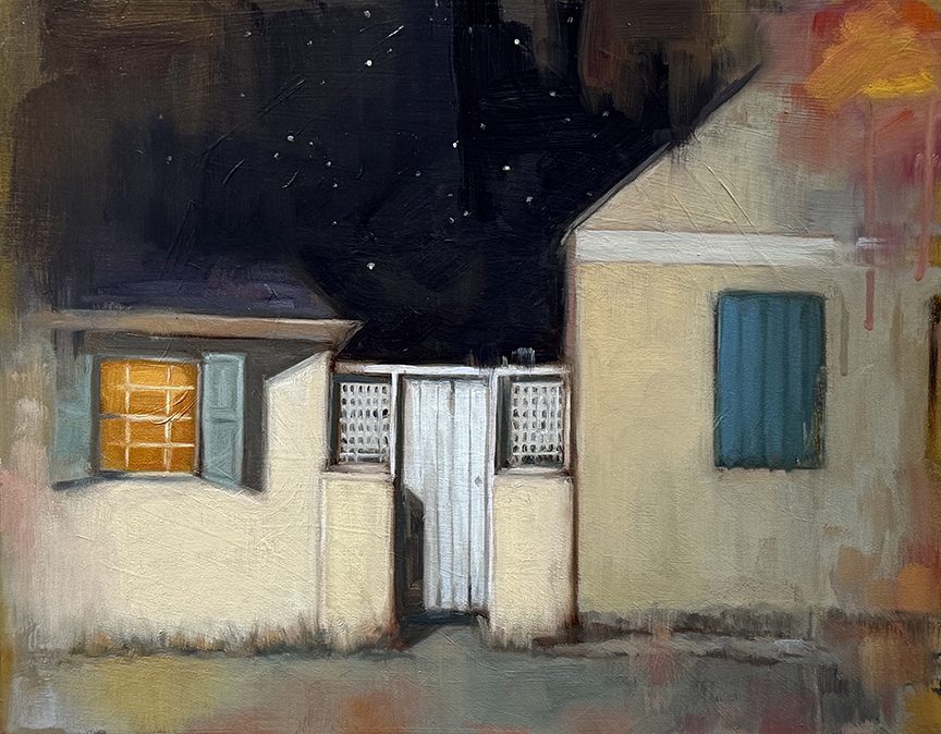 "An Evening Glow" by Laura Raborn (c) - 11"h x 14"w - oil on wood panel