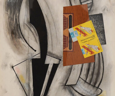 "In the Studio" by Ted Barnes (c) - 24"h x 18"w - mixed media on canvas