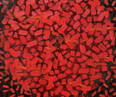 "Q02- Carmine" by Steven Wise (c) - 24"h x 20"w - oil on panel