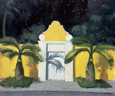 "Queen Bee in the Night" by Laura Raborn (c) - 18"h x 18"w - oil on wood panel