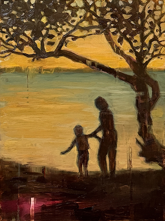 "The End of the Day" by Laura Raborn (c) - 12"h x 9"w - oil on wood panel