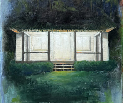 "Under the Light of the Moon" by Laura Raborn (c) - 24"h x 15.5"w - oil on wood panel