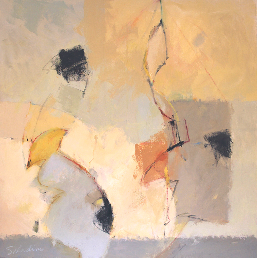 "Tous A'bord" by Tony Saladino (c) - 50"h x 50"w - acrylic on canvas