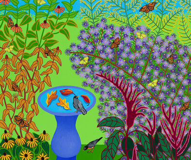 "Indian Summer" by Susan Baker Chambers (c) - 48"h x 36"w - acrylic on canvas