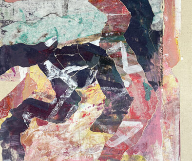 "STR 162" by Donnie Copeland (c) - 25.5"h x 20"w - acrylic and paper on canvas
