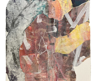 "STR 163" by Donnie Copeland (c) - 17"h x 11.5"w - acrylic and paper on paper