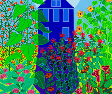 "Summer Solstice" by Susan Baker Chambers (c) - 48"h x 36"w - acrylic on canvas