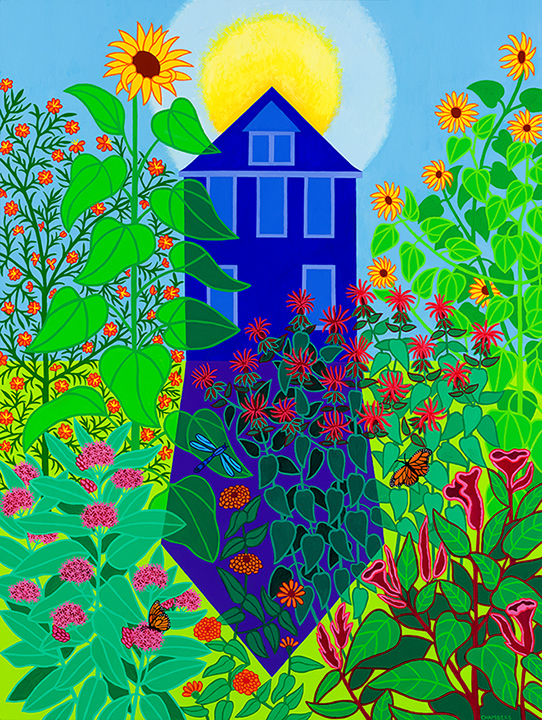 "Summer Solstice" by Susan Baker Chambers (c) - 48"h x 36"w - acrylic on canvas