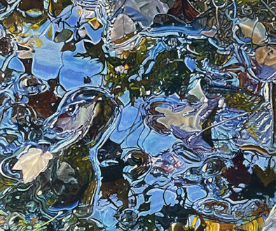 "Swirl" by Adrian Deckbar (c) - 40"h x 30"w - acrylic on canvas