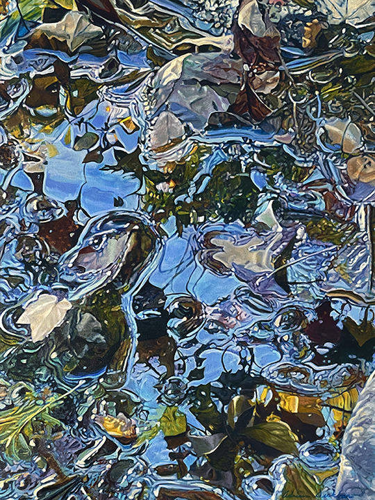 "Swirl" by Adrian Deckbar (c) - 40"h x 30"w - acrylic on canvas